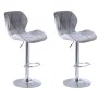 Ig Furn - Sophia Set Of 2 Bar Stool Grey