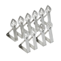 10 Stainless Steel Leaf-shaped Tablecloth Clips For Outdoor Dining Tables