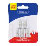 Marlin Metal Sharpeners 1 Hole 5'S Blister Card Value Pack Pack Of 12