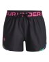 Girls' Ua Play Up Tri-color Shorts - Black / Ylg