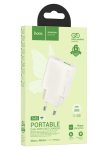Hoco N95 Wall Charger With Single Usb-a & Single Type-c Ports Biscuit PD30W + QC3.0