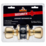 Polish Brass Finish Entrance Lockset Tubular
