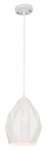 Bright Star Lighting Sand White Metal Cord Pendant