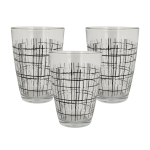 3 Piece 415ML Vega Hi-ball Glass With Pattern