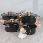 8 PC Pots And Pans Set Non Stick Cookware Sets Non-stick Coated Stainless Steel Cookware Set