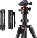 K&f Concept K-series K254C2 Carbon Fiber Travel Tripod Max Height Of 1.6M