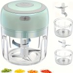 100 250ML Electric MINI Garlic Chopper USB Meat Grinder Garlic Masher Machine Sturdy Durable Crushed Ginger Vegetable Crusher Ki