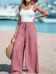 Solid Versatile Wide Leg Pants Casual Loose Pants For Spring & Summer Women's Clothing