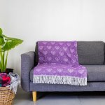 Makoti - Heart Grape natural - 130 X 128 Cm