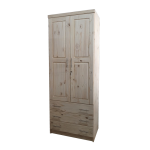 2D 3DR Lodge Wardrobe Raw 2100X800X500 - Mb Pine