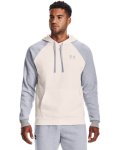 Men's Ua Rival Fleece Colorblock Hoodie - Onyx White Md