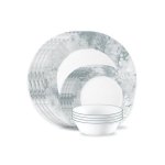 Salt Wash 12 Piece Dinner Set White