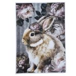 Deco Print Paper Peony Bunny A3