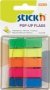 Stick N Pop Up Regular Neon Asorted Flags   45 X 12MM    Box Of 12 Packs