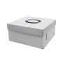 Cake Box Base & Lid With Window Corrugated 12 Inch