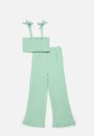 PoP Candy Cropped Smocked Top & Pant Set - Sage Green