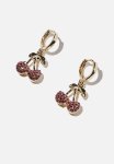 Premium Huggie Hoop - Gold Plated Cherry Dia