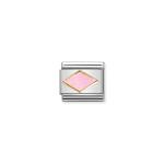 Composable Classic Link Gold With Pink Rhombus