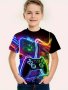 Colorful Game Controller 3D Print Short Sleeve T-Shirts For Boys - Cool Lightweight And Comfy Summer Clothes