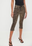 Sissy Boy Cheetah Girl: Mid Waist Peddle Pusher With Front Tie Detail - Animal Print