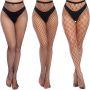 Womens Waist Tights Fishnet Stockings Thigh High Pantyhose
