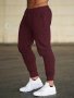 Men's Solid Track Pants With Pockets Active Drawstring Joggers For Spring Summer Outdoor Fitness Gift