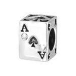 A201-C9093 - 925 Sterling Silver Ace Card Charm European Charm Bead