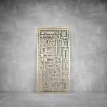 Laser Cut Screen - Design 040 - 2900 X 1400 X 20 Matt Gold Indoor