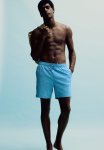 Seersucker Swim Shorts - Blue