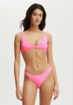 Cotton On High Apex Bikini Top - Pink Sorbet