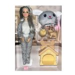 Onesie Doll With Dog & Kennel