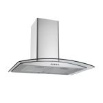 Totai – 60CM Curved Glass Cooker Hood – 09 IBER 60 Inox