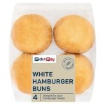 Pnp White Burger Bun 4 Pack