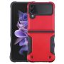 Two-tone Armour Case For Samsung Galaxy Z Flip 4 5G - Red