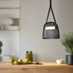 Oslo Smokey Glass Integrated LED Pendant Light