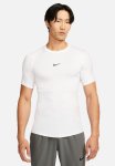 Nike Pro Dri-fit Tight Short-sleeve Fitness Top. - White