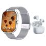 Trendy Women's Smart Watch & Earbuds - Android & Ios Compatible.