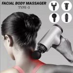 Zs - Facial Massage Gun - Rechargeable TYPE-3 - Silver