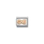 Composable Link Rose Gold Infinity Textured