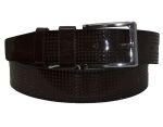 Microfiber Faux Leather Classic Dress Belt - Brown