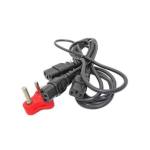 Dual Power Y-cable Iec C13 And Iec C5 To Red Dedicated Plug