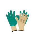 Green Crinkle Latex Coated Grippa Gloves