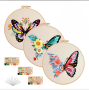 Embroidery Starter Kit Includes 3 Printed Patterns