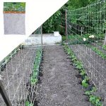 Heavy-duty Polyester Plant Trellis Netting Garden Support Mesh For Climbing Plants Flowers & Vegetables Easy Installation Reusab