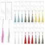 30 Pieces Acrylic Craft Bookmarks With 30 Colorful Tassel For Diy Bookmarks