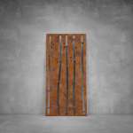 Laser Cut Screen - Design 117 - 2900 X 1400 X 20 Rust Coat Indoor