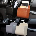 1 Pack Air Vent Storage Bag Car Accessories Car Multi-functional Storage Box Air Vent Phone Holder Organizer Bag