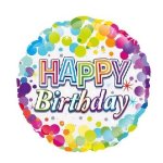 Colourful Happy Birthday Foil Balloon
