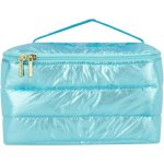 Clicks Atomic Vanity Bag Blue Matallic