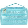 Clicks Atomic Vanity Bag Blue Matallic